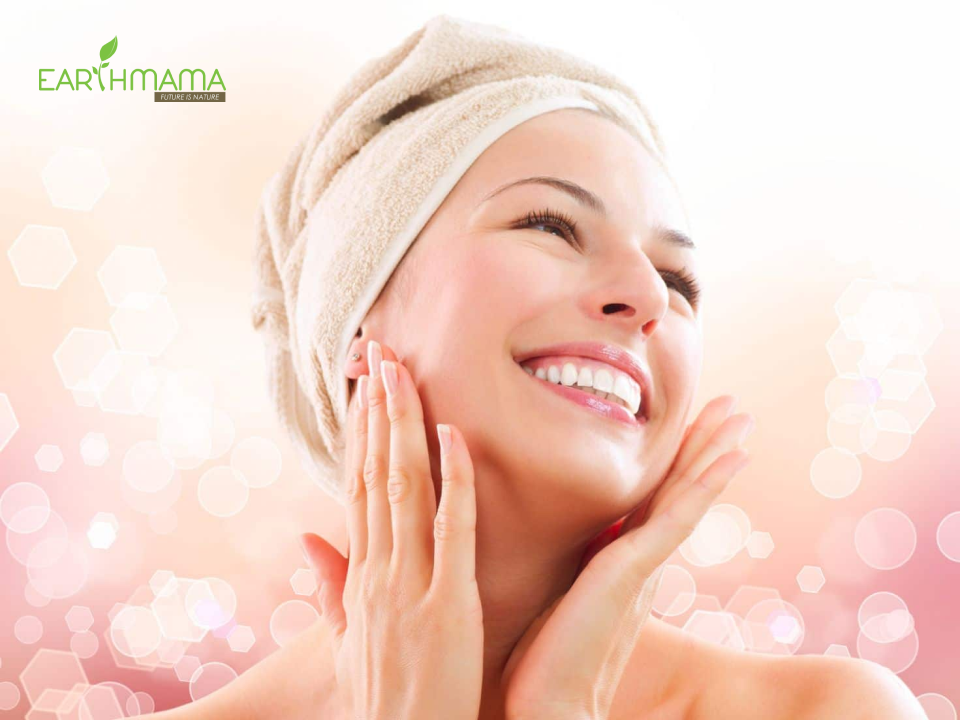 làn da của mẹ tươi tắn hơn khi hơ mặt bằng muối sau khi sinh