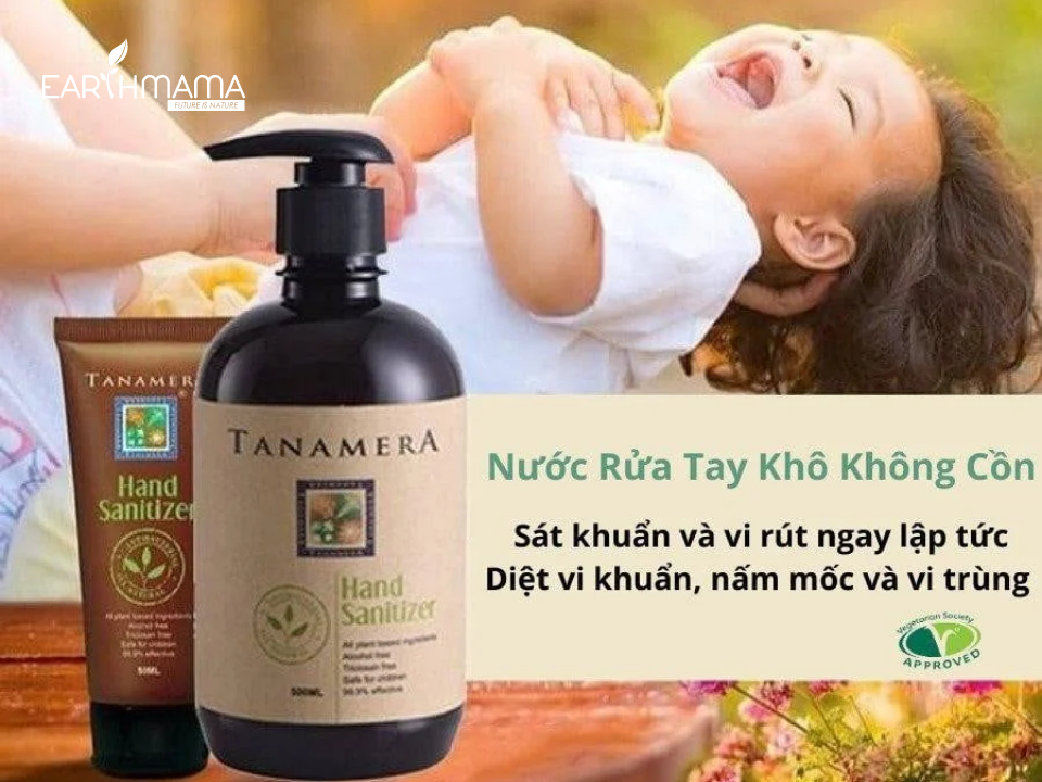 Nước rửa tay khô cho mẹ và bé