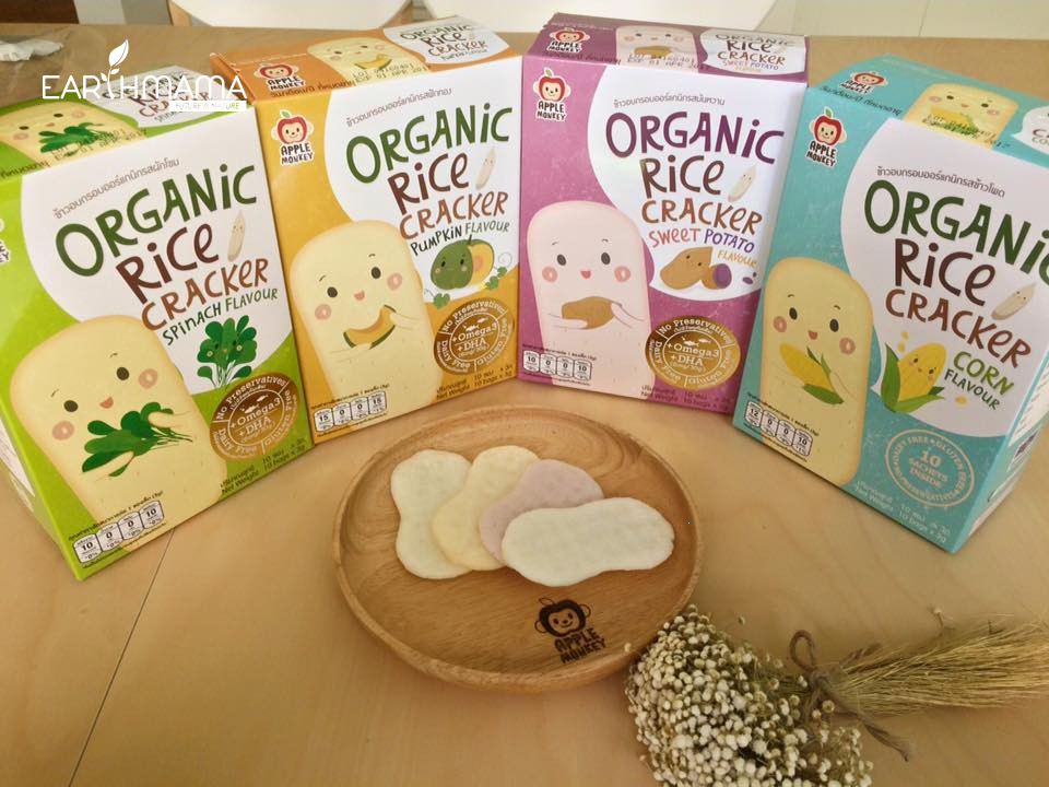 Bánh ăn dặm organic Apple Monkey