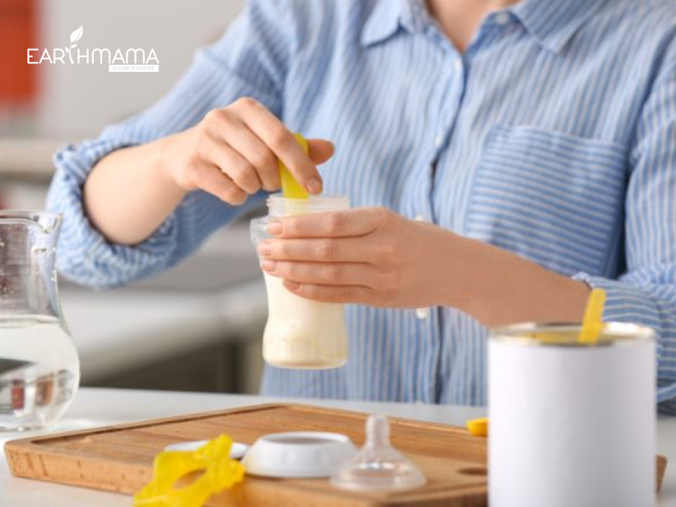 Mẹ không nên pha sữa bằng nước khoáng
