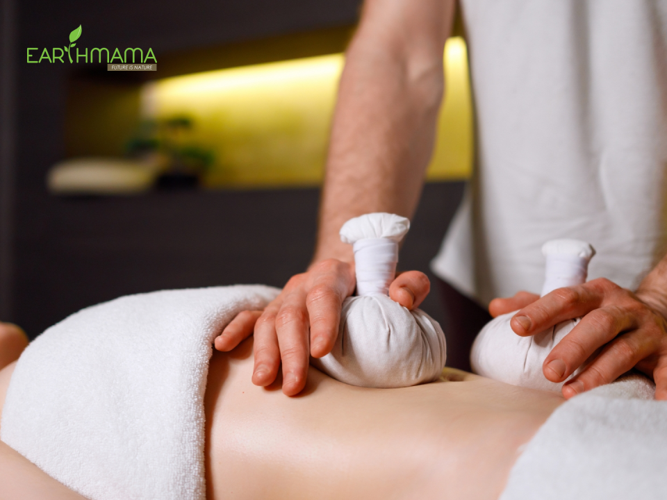 Chườm bụng bằng gừng và muối giúp làm đẹp và chữa đau bụng, lưu thông khí huyết sau sinh