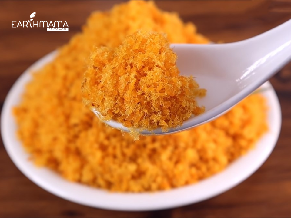 Ruốc cá hồi có thể dùng để ăn với cơm hoặc cháo đều được