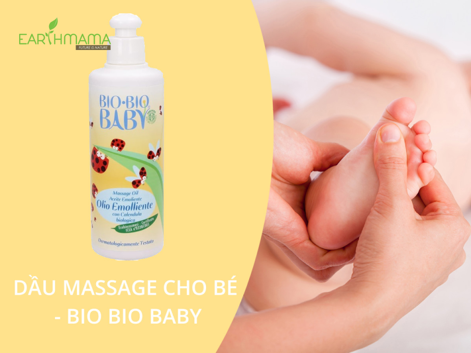 Dầu massage bé organic Bio Bio Baby là sản phẩm organic cho bé