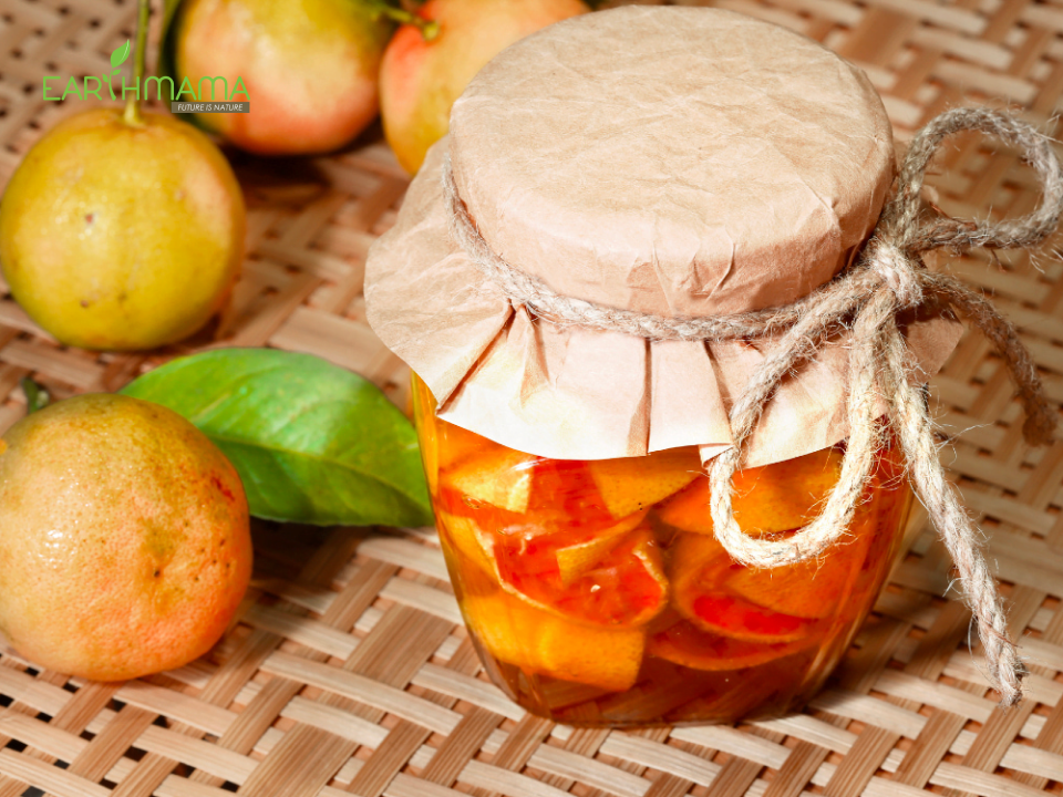 Trị ho khi mang thai bằng cách làm chanh đào ngâm mật ong