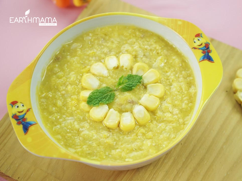 Cách nấu cháo ăn dặm cho bé 6 tháng từ bắp ngô