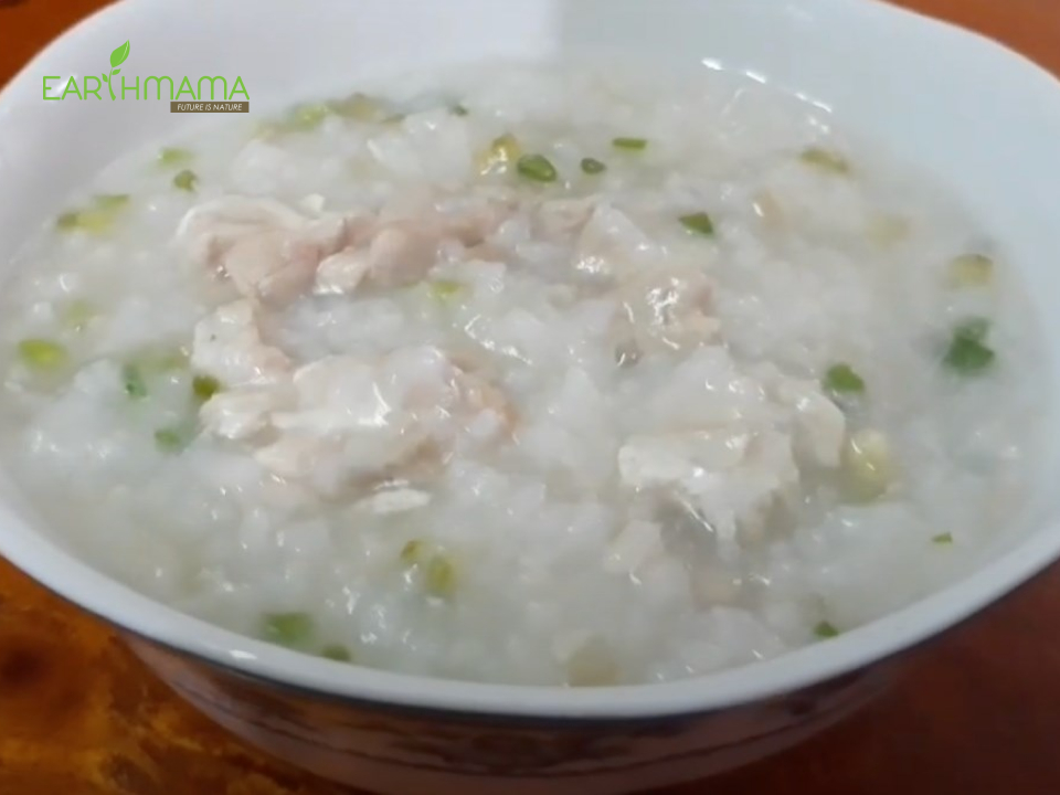 Cháo ăn dặm cho bé 7 tháng từ óc heo