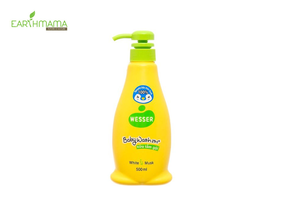 Sữa tắm cho bé viêm da cơ địa Wesser 2 trong 1