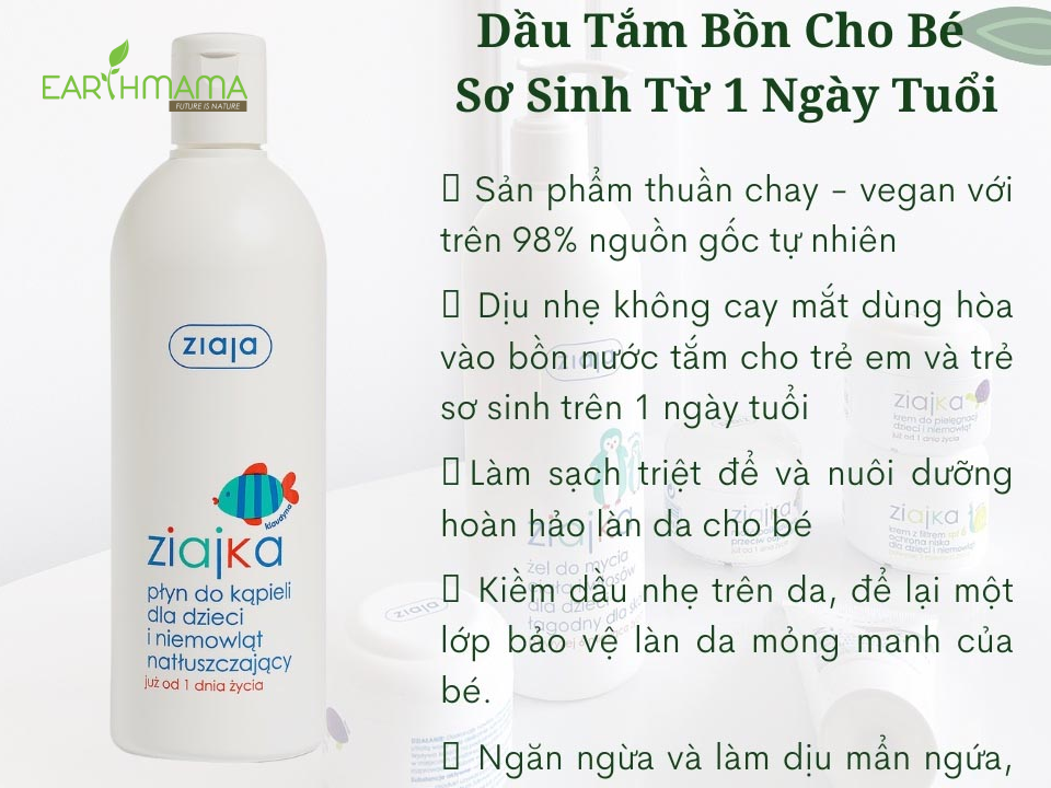 Sữa tắm gội cho bé sơ sinh Ziaja Med Atopy